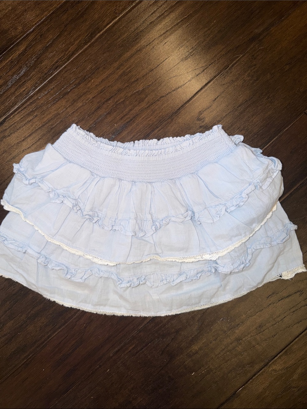 loveshackfancy light blue skirt little girls 5-6